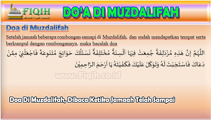 Doa Ketika Sampai di Mina dan Muzdalifah, beserta Amalan yang Dilakukan  Selama di Mina
